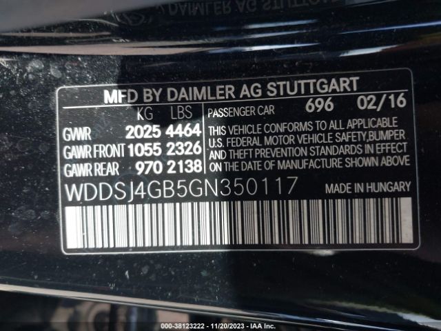 WDDSJ4GB5GN350117 Mercedes-Benz CLA 250 4MATIC
