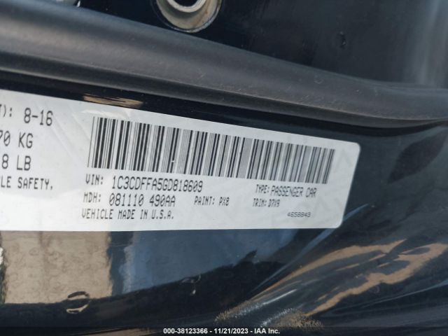 1C3CDFFA5GD818609 Dodge Dart Sxt Sport