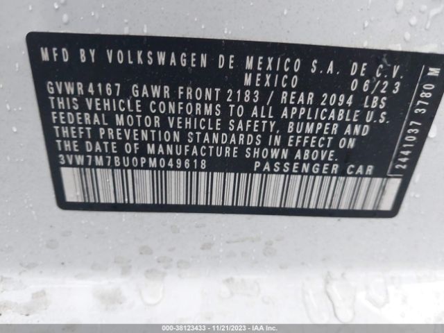 3VW7M7BU0PM049618 Volkswagen Jetta 1.5t Se