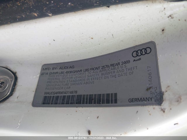 WAUCGAFRXFA014878 Audi S5 3.0t Premium Plus