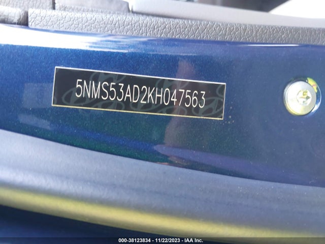 2019 HYUNDAI SANTA FE LIMITED VIN: 5NMS53AD2KH047563