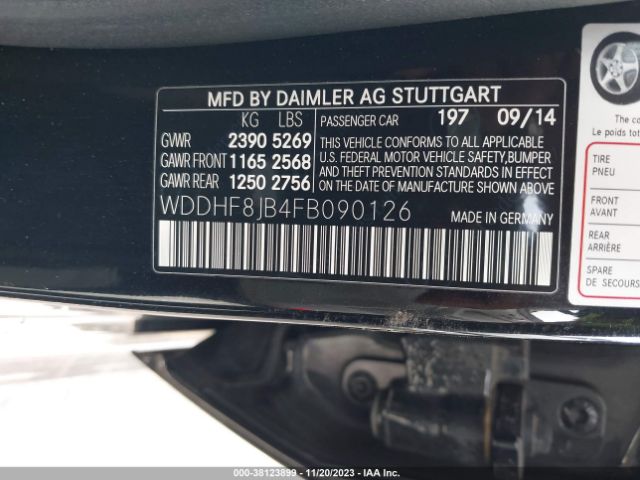 WDDHF8JB4FB090126 Mercedes-Benz E 350 4matic