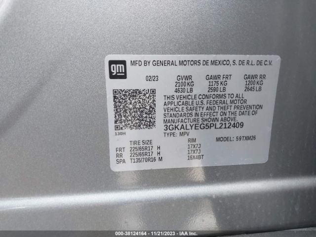 3GKALYEG5PL212409 GMC Terrain Awd At4