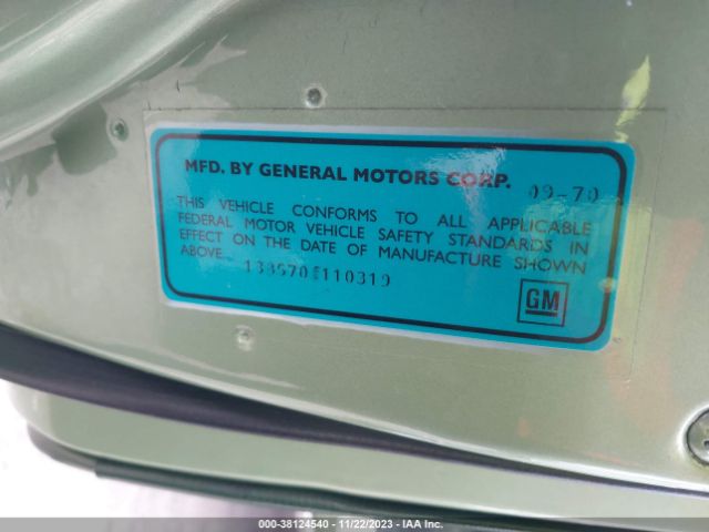 1970 CHEVROLET MONTE CARLO 0000138570F110319 Photo 8