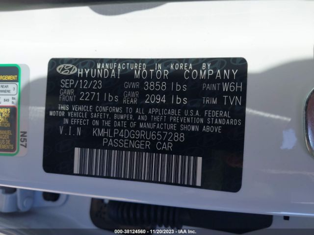 KMHLP4DG9RU657288 Hyundai Elantra Limited