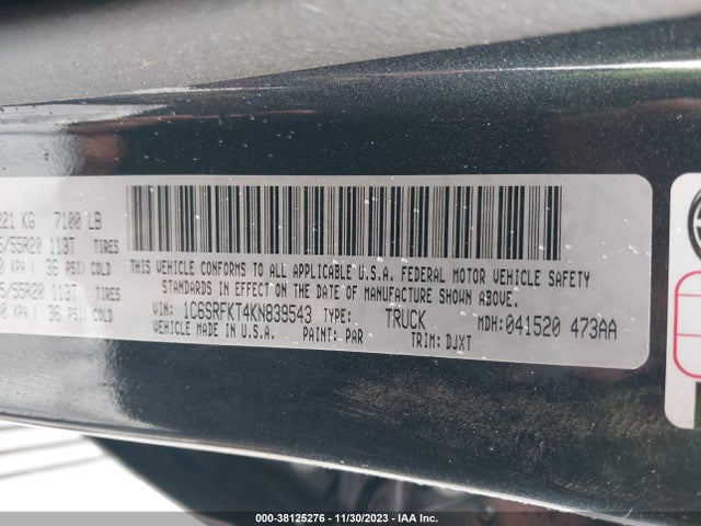 RAM 1500 2019 1C6SRFKT4KN839543 Image 22
