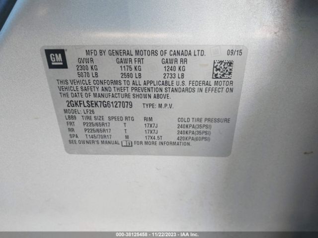 2GKFLSEK7G6127079 GMC Terrain Sle-1