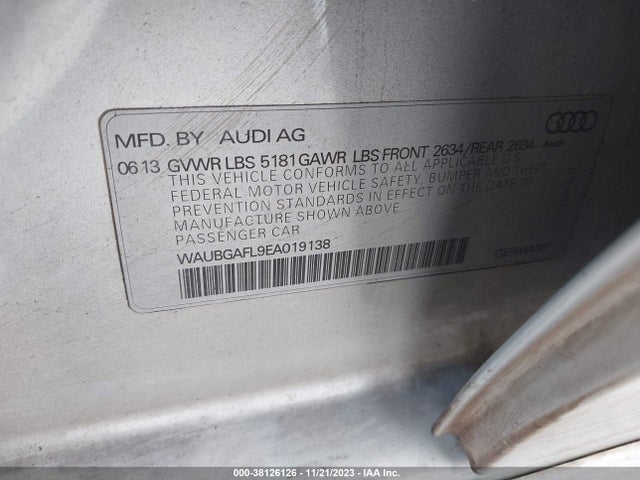 WAUBGAFL9EA019138 Audi S4 3.0t Premium Plus