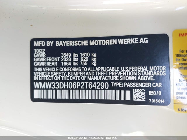 2023 MINI HARDTOP WMW33DH06P2T64290 Photo 8