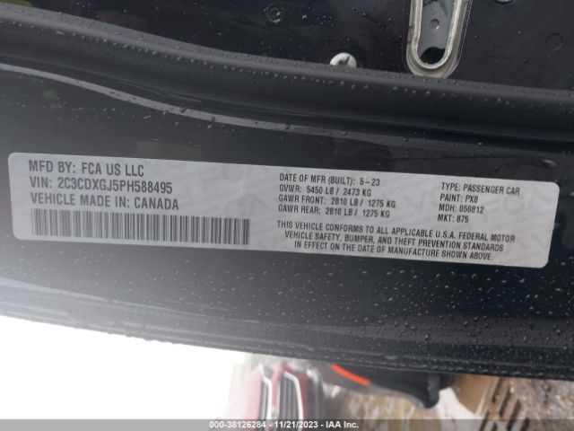 2C3CDXGJ5PH588495 Dodge Charger Scat Pack