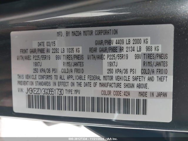 JM3KE2DY3G0651730 Mazda py