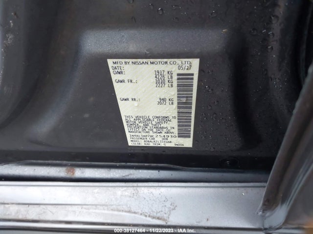 1N4AL3AP7HC254930 Nissan Altima 2.5 Sl