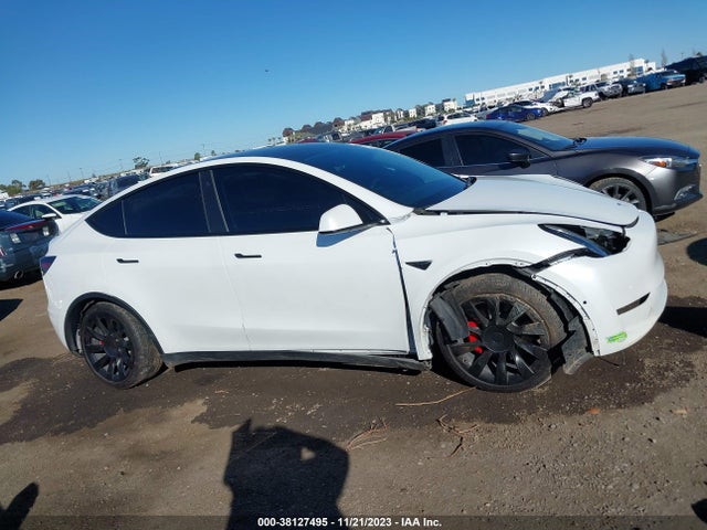 2021 TESLA MODEL Y LONG RANGE DUAL MOTOR ALL-WHEEL DRIVE VIN: 5YJYGDEE1MF296602