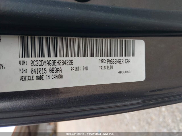 Dodge Challenger Sxt 2014 2C3CDYAG3EH284226 Image 9