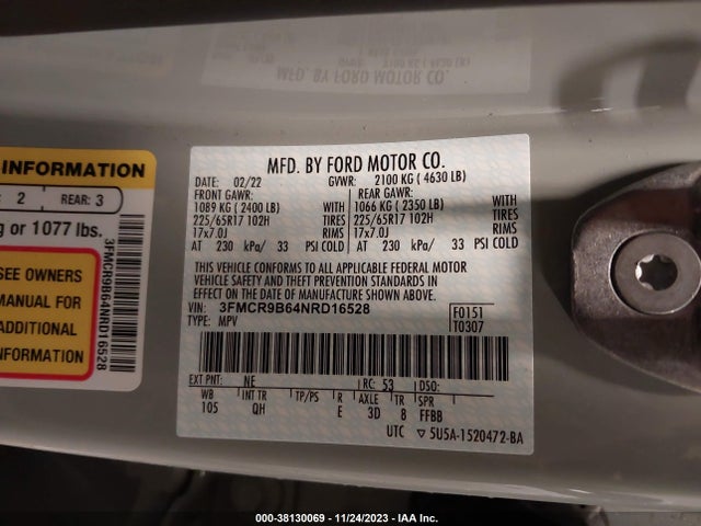 Ford Bronco Sport Big Bend 2022 3FMCR9B64NRD16528 Image 26