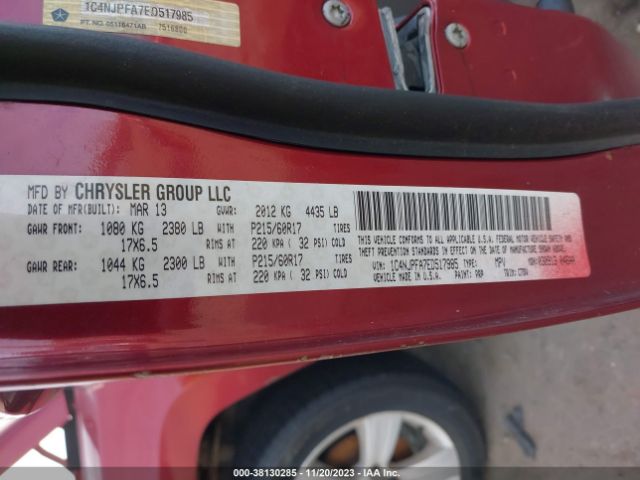 1C4NJPFA7ED517985 Jeep Patriot Latitude
