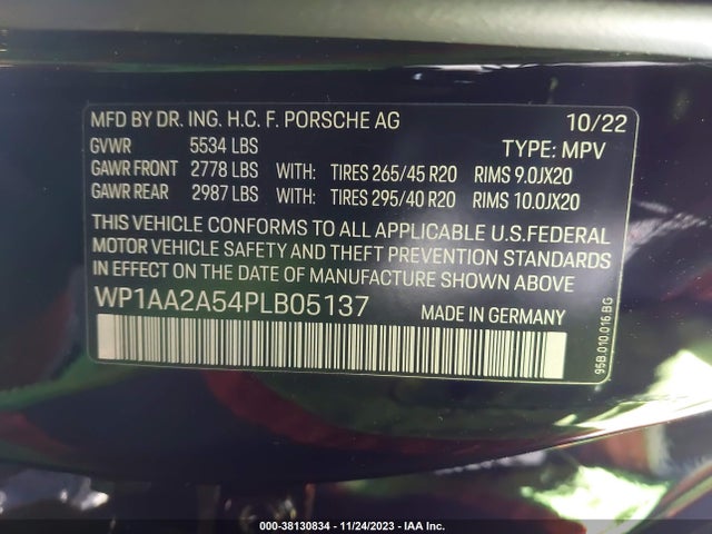 2023 PORSCHE MACAN WP1AA2A54PLB05137 Photo 8