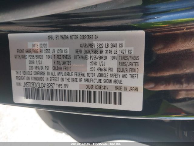 2020 MAZDA CX-9 JM3TCBDY3L0418287 Photo 8