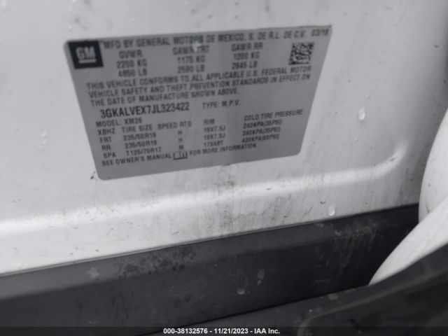 3GKALVEX7JL323422 GMC Terrain Slt