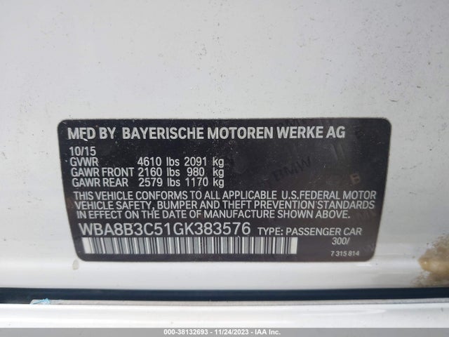 WBA8B3C51GK383576 BMW 340i