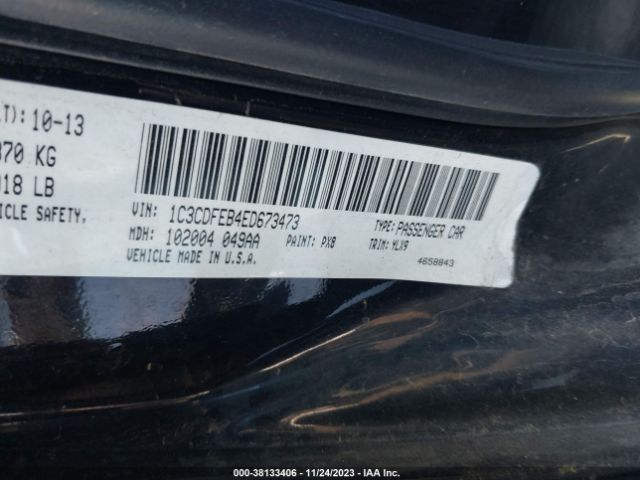 1C3CDFEB4ED673473 Dodge DART GT