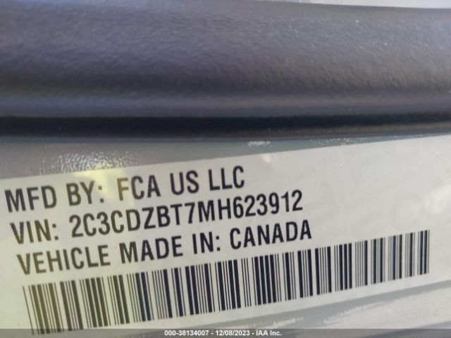 2021 DODGE CHALLENGER 2C3CDZBT7MH623912 Photo 8