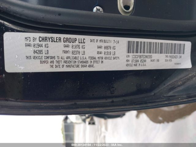 1C3CDFBB7ED902393 Dodge DART SXT