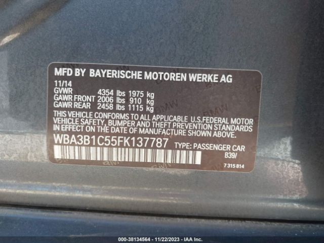 WBA3B1C55FK137787 BMW 320i