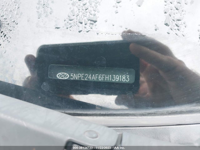 2015 HYUNDAI SONATA SE VIN: 5NPE24AF6FH139183