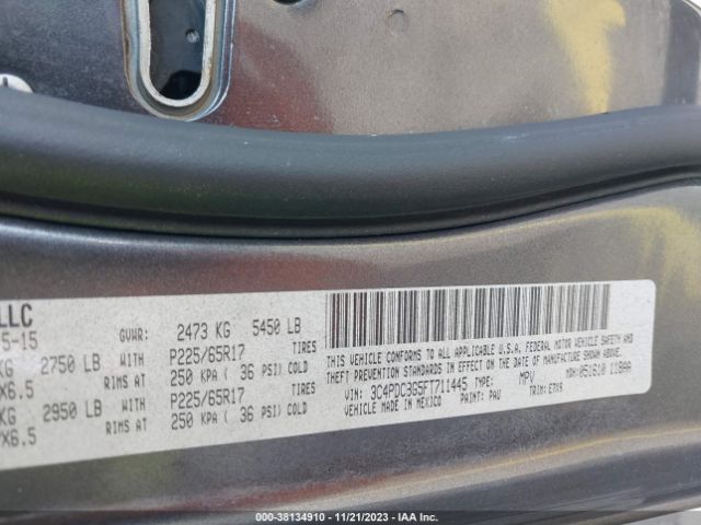 3C4PDCBG5FT711445 Dodge Journey Sxt