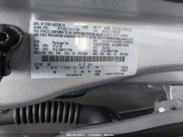 2014 FORD FOCUS TITANIUM VIN: 1FADP3N28EL147672