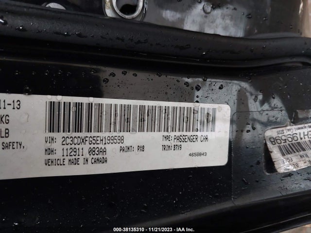 Dodge Charger V6 2014 2C3CDXFG5EH199598 Image 9