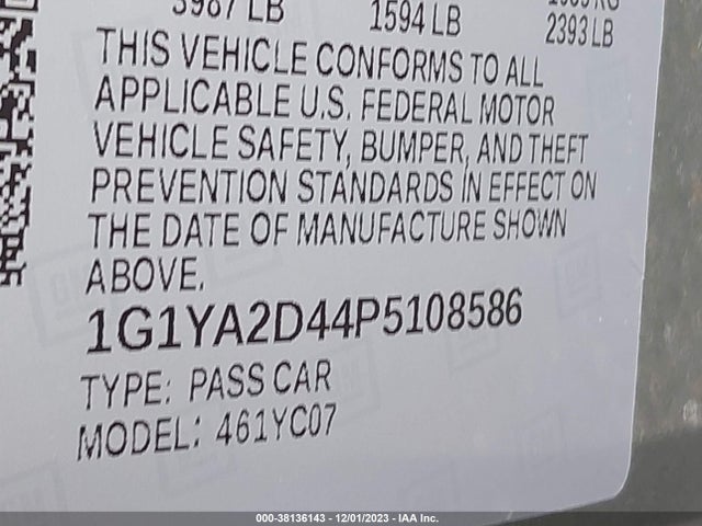 Chevrolet Corvette Stingray Rwd  1lt 2023 1G1YA2D44P5108586 Image 9