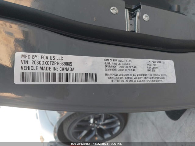 Dodge CHARGER R/T 2023 2C3CDXCT2PH639085 Image 9