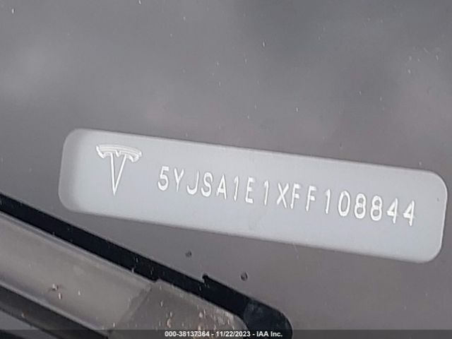 2015 TESLA MODEL S 5YJSA1E1XFF108844 Photo 8