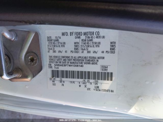 NM0AE8F74H1308140 Ford Transit Connect Xlt