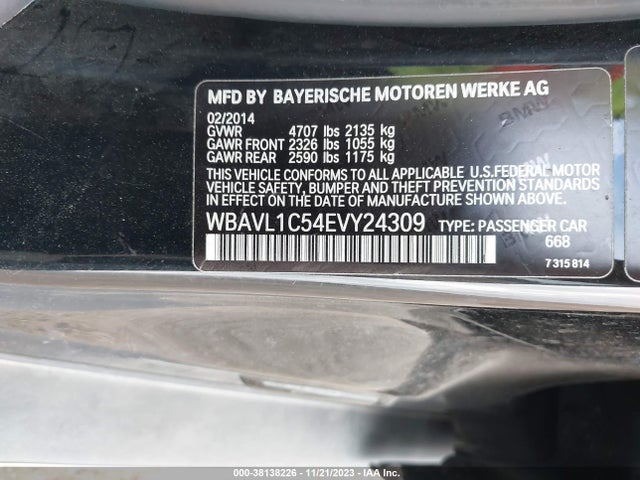 BMW X1 Xdrive28i 2014 WBAVL1C54EVY24309 Image 9