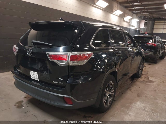Toyota Highlander Xle V6 2016 5TDJKRFH2GS248712 Image 4