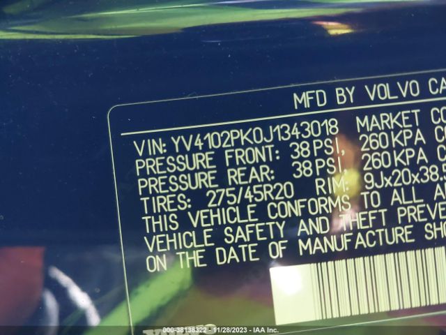 YV4102PK0J1343018 Volvo Xc90 T5 Momentum