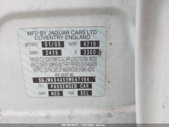 2005 JAGUAR X-TYPE SAJWA54A55WE47164 Photo 8