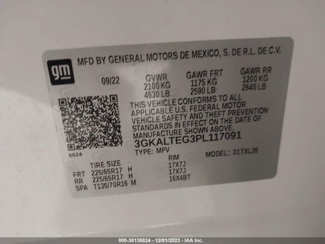 GMC Terrain Awd Sle 2023 3GKALTEG3PL117091 Image 9