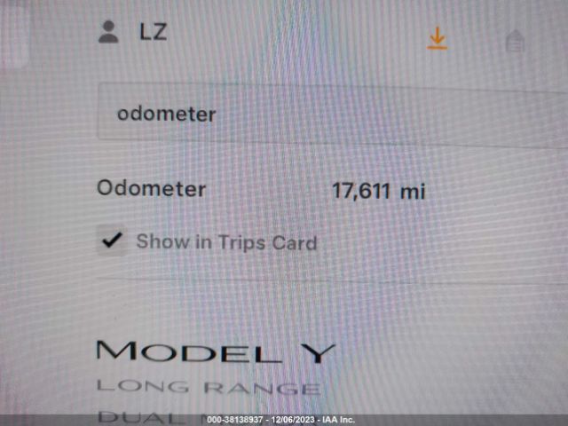 5YJYGDEE6MF249727 Tesla Model Y Long Range