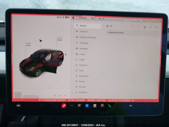 5YJYGDEE6MF249727 Tesla Model Y Long Range