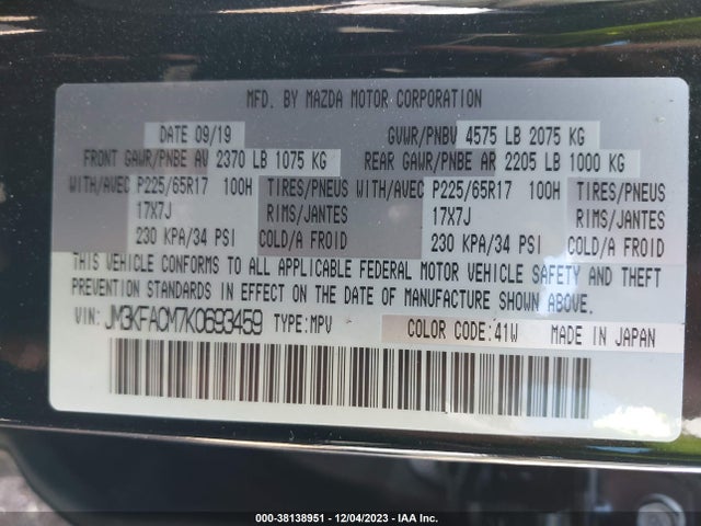 Mazda Cx-5 Touring 2019 JM3KFACM7K0693459 Image 9