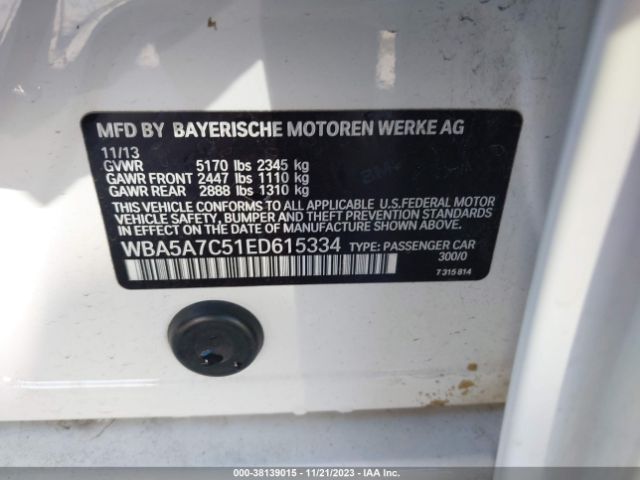 WBA5A7C51ED615334 BMW 528i Xdrive