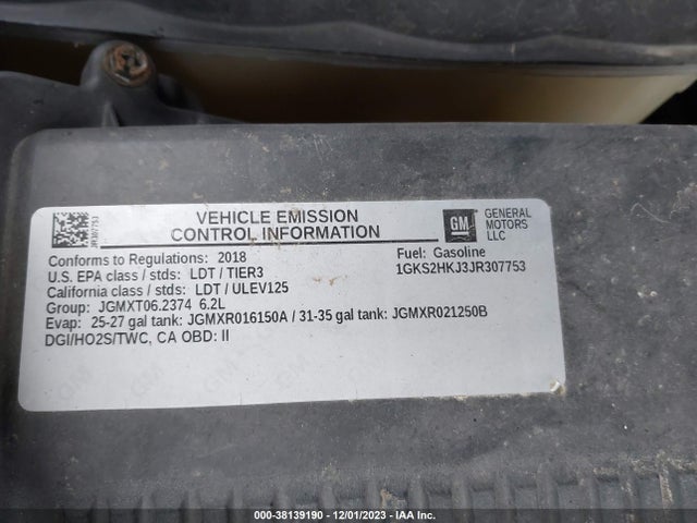 1GKS2HKJ3JR307753 GMC YUKON XL DENALI