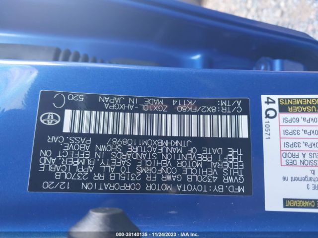 2021 TOYOTA C-HR JTNKHMBX0M1108987 Photo 8