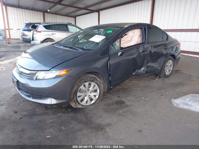 2012 HONDA CIVIC LX VIN: 19XFB2F56CE367239