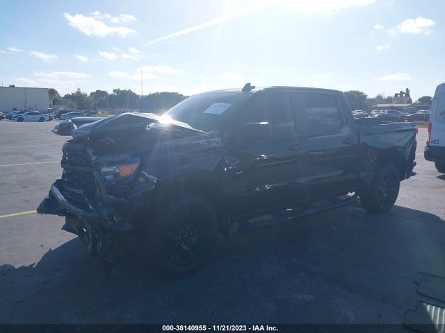 2022 CHEVROLET SILVERADO 1500 4WD SHORT BED CUSTOM VIN: 3GCPDBEK1NG566406