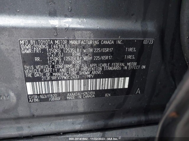 Toyota RAV4 LE 2023 2T3F1RFV7PW352433 Image 9